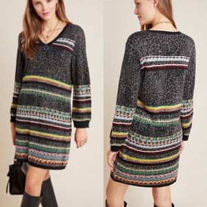 Aldomartins animal print + stripe dress si…